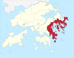 Hong Kong Sai Kung District locator map